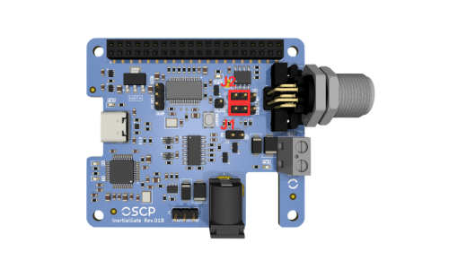 J1 and J2 jumpers in CAN-FD position, left side away from IMU connector